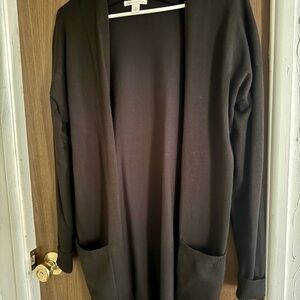 CATO Balloon Sleeve Open Front Cardigan